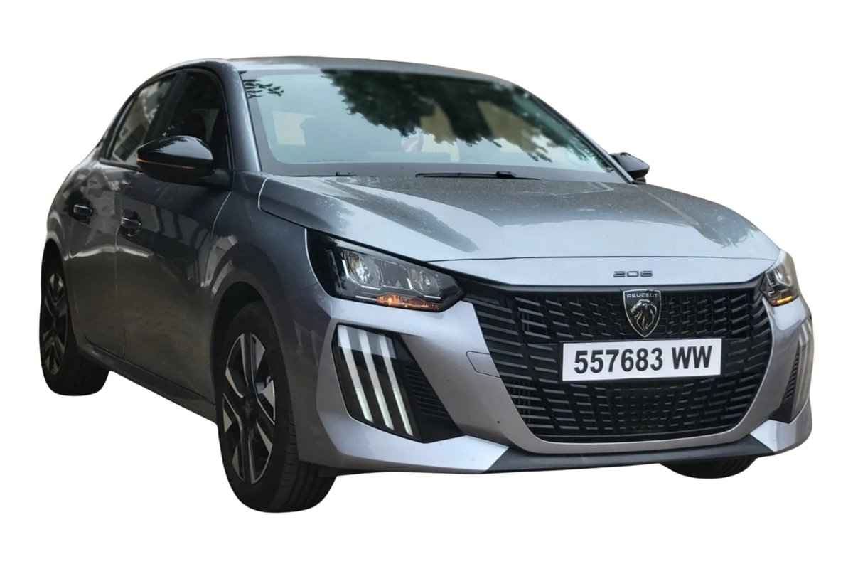 Peugeot 208 gris, photo illustrative